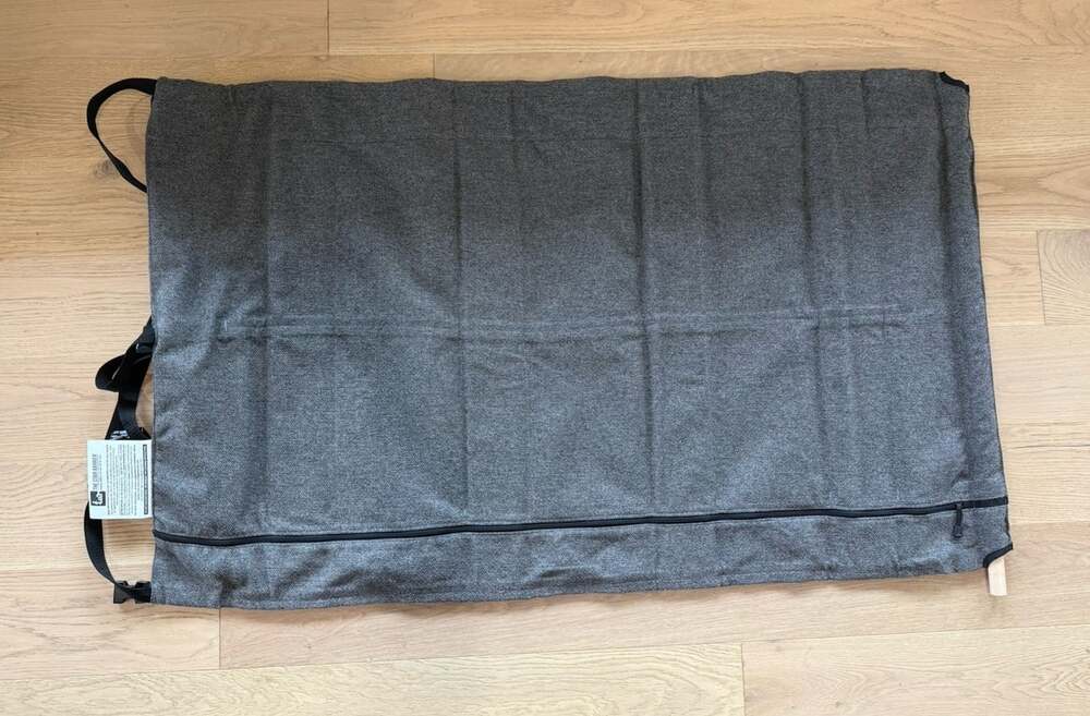 The Stair Barrier Fabric Safety Gate Gray Kids Pets